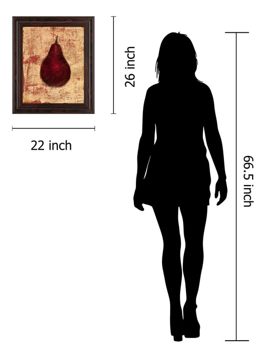 Crimson Pear By Norman Wyatt, Jr. - Red