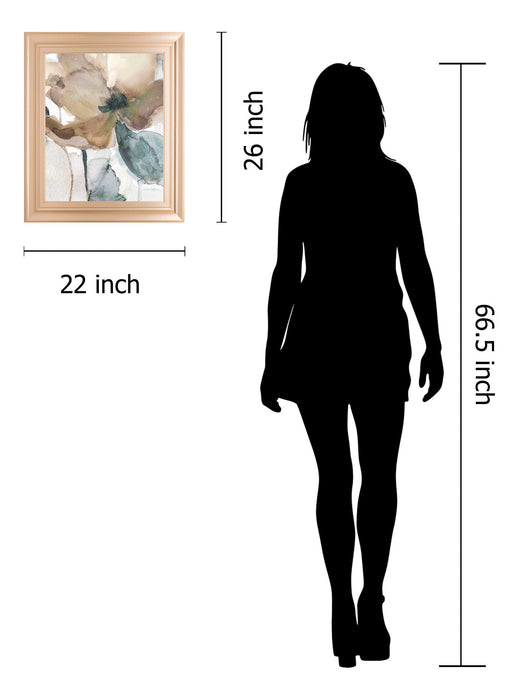 Watercolor Poppy I By Carol Robinson - Framed Print Wall Art - Beige