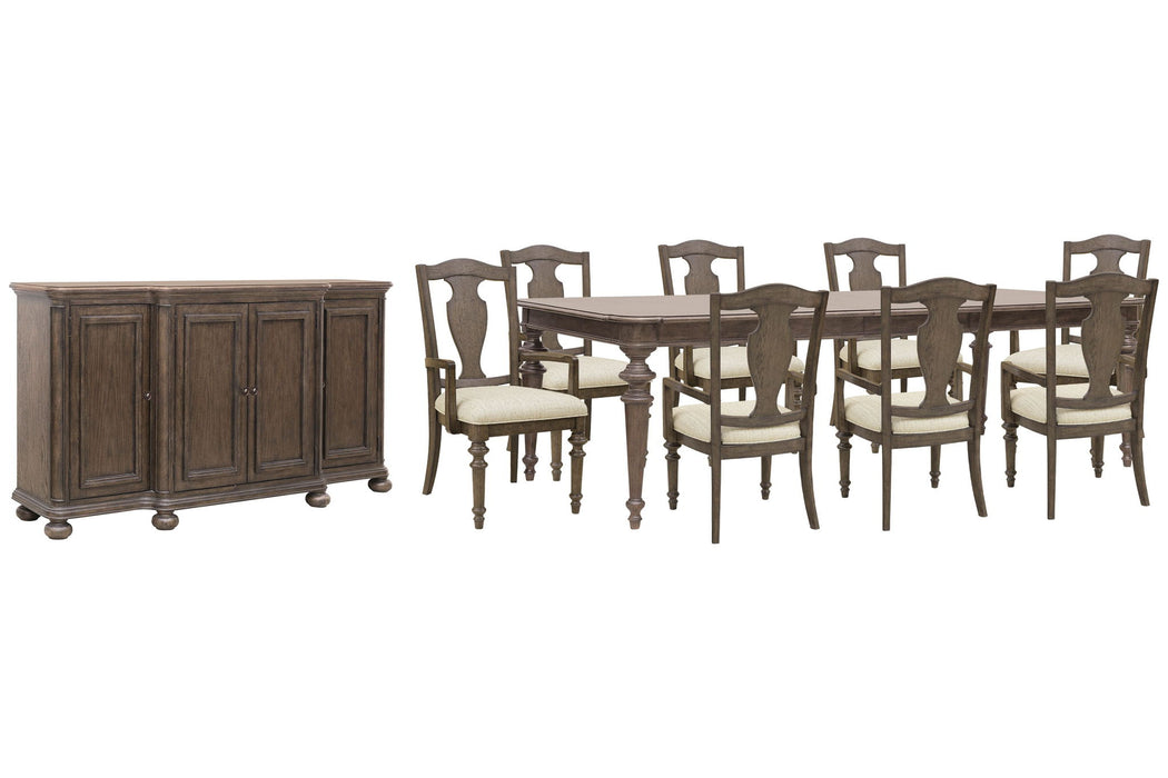 Saddle Creek - Extendable Leg Dining Table Set