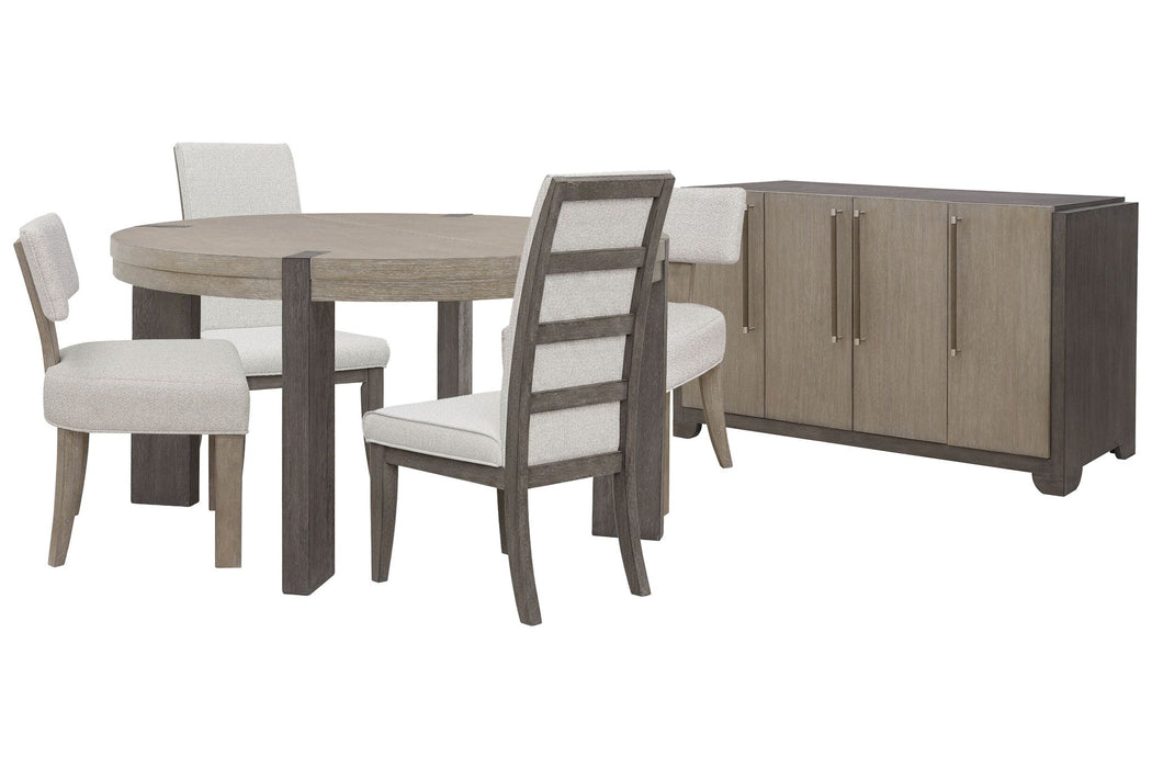 Anderson Park - Round Dining Table Set With Kilsmos Chairs