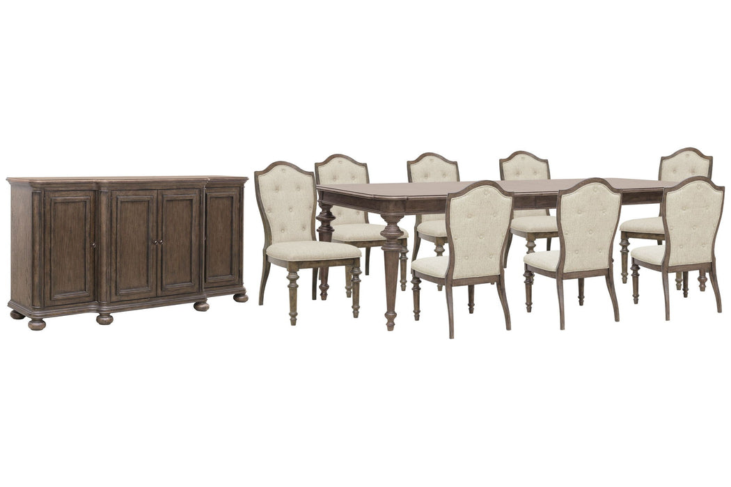 Saddle Creek - Extendable Leg Dining Table Set