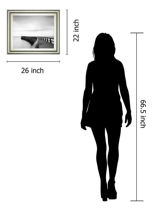 Into The Mist By Papiorek - Framed Print Wall Art - Black