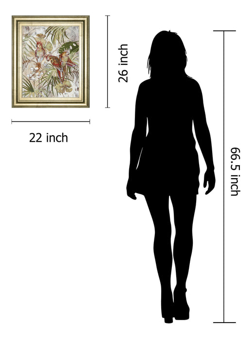 Let's Talk By Sofi Taylor - Framed Print Wall Art - Red