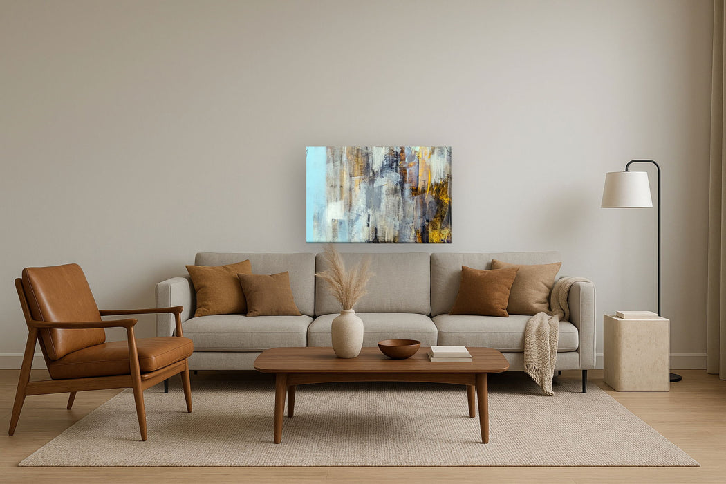 Gallery Wrapped Giclee on Canvas 30% Knife Texture - Dark Gray