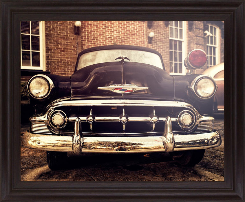 Vintage Chrome Front - 28" x 34" Framed Wall Art