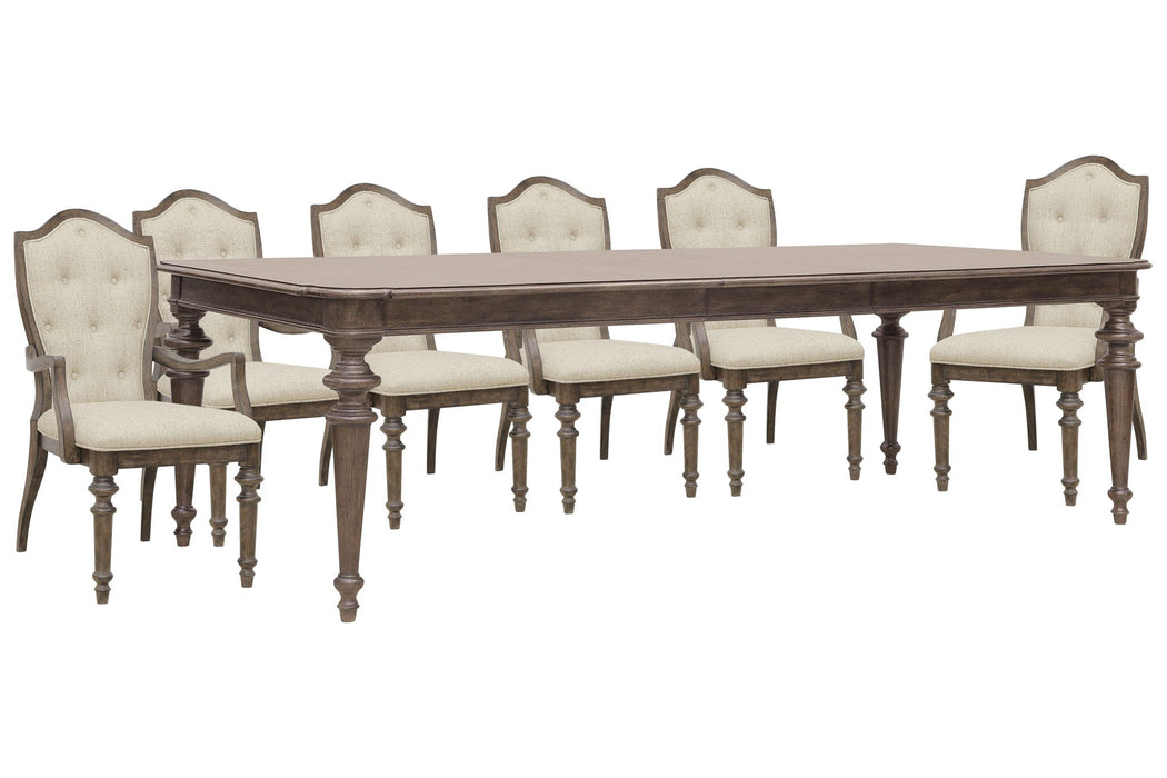 Saddle Creek - Extendable Leg Dining Table Set