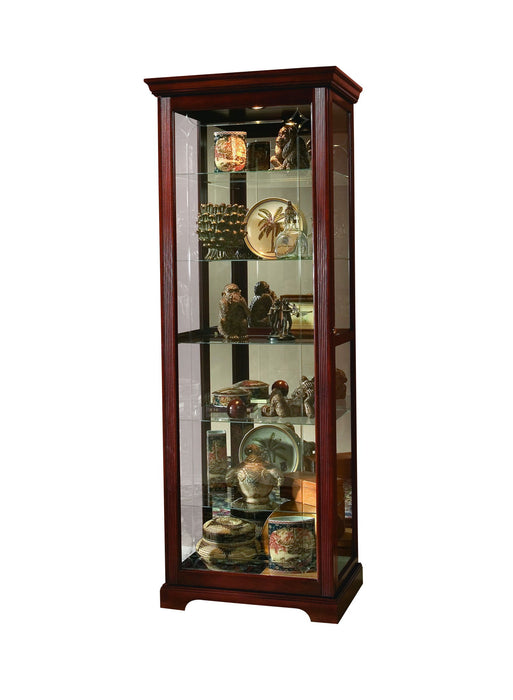 PFC Curios - Sliding Door 5 Shelf Curio Cabinet - Victorian Brown