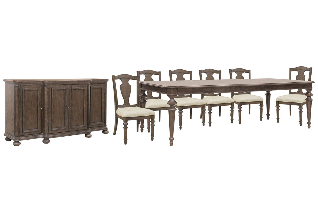 Saddle Creek - Extendable Leg Dining Table Set
