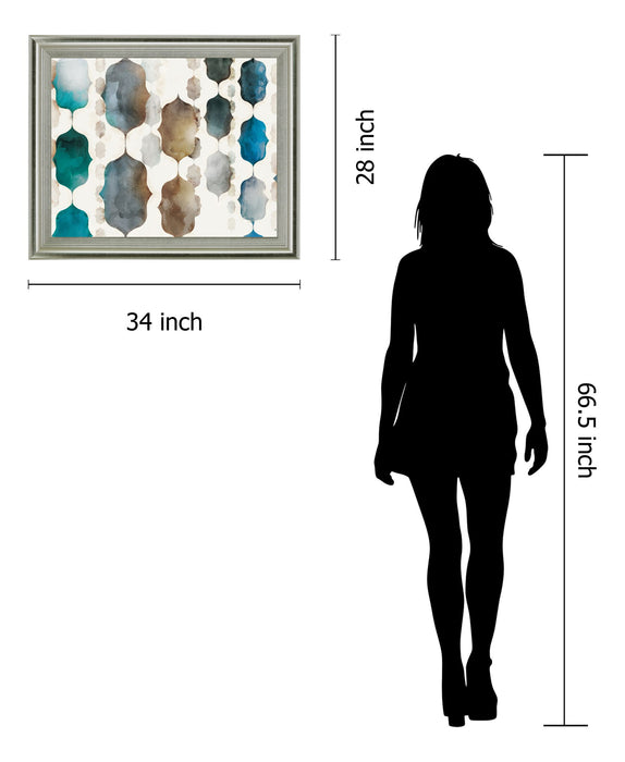 Luminous Cascade - 28" x 34" Framed Wall Art