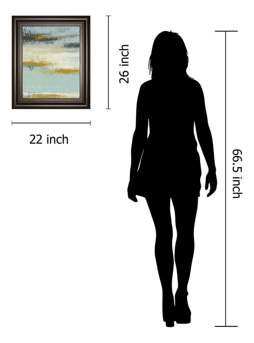 Ocean View By Vindedzis - Framed Print Wall Art - Blue