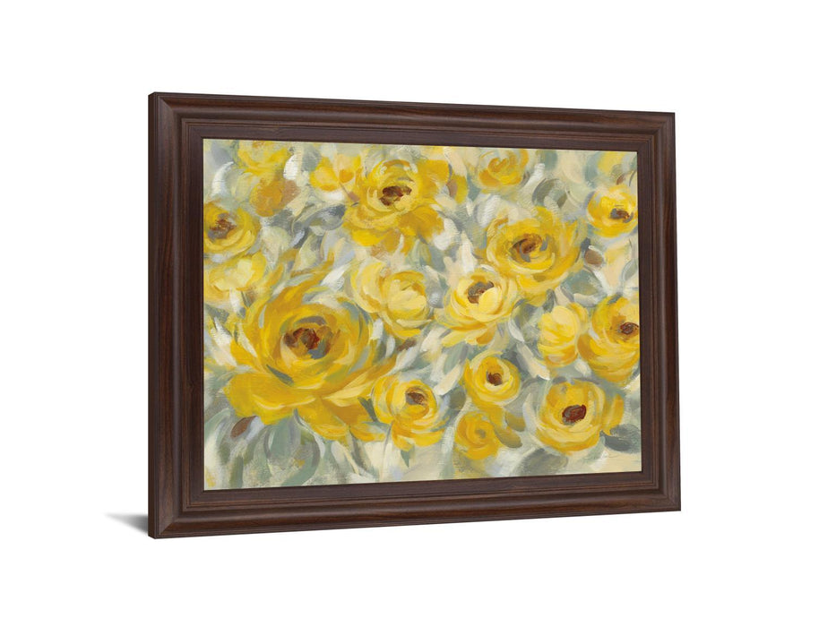 Sunlit Petals - 28" x 34" Framed Wall Art