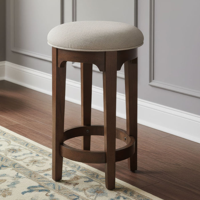 Arden Road - Upholstered Console Stool (RTA) - Cherry