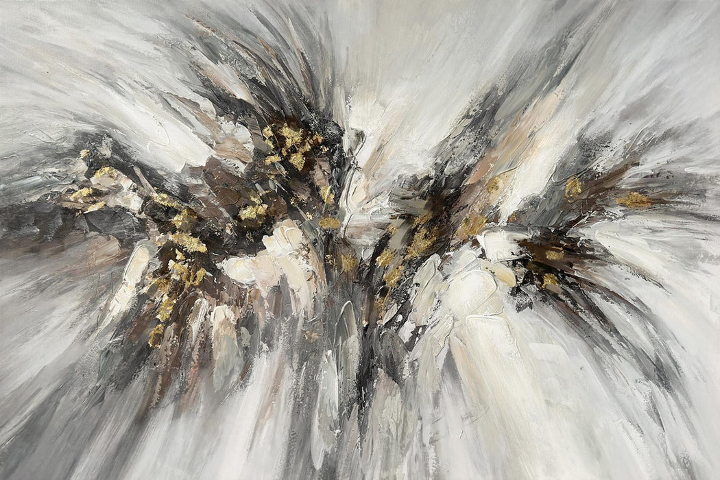 Warp Speed Abstract - Hand-painted Wrapped Canvas