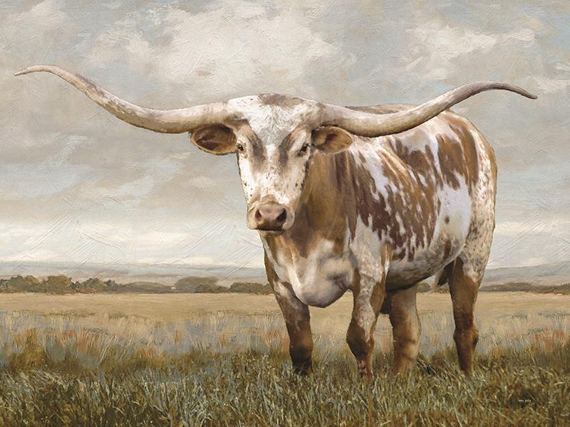 Out Standing In His Field By Amber Sterling (Framed) - Light Brown