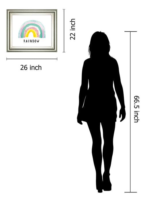 Rainbow Joy By Joelle Wehkamp - Framed Print Wall Art - Pink