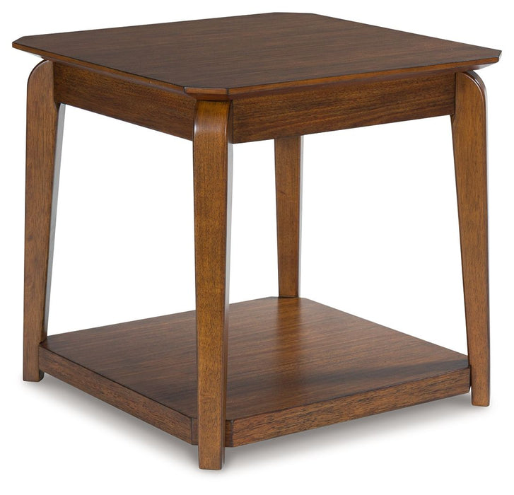 Trenmour - Square End Table - Medium Brown