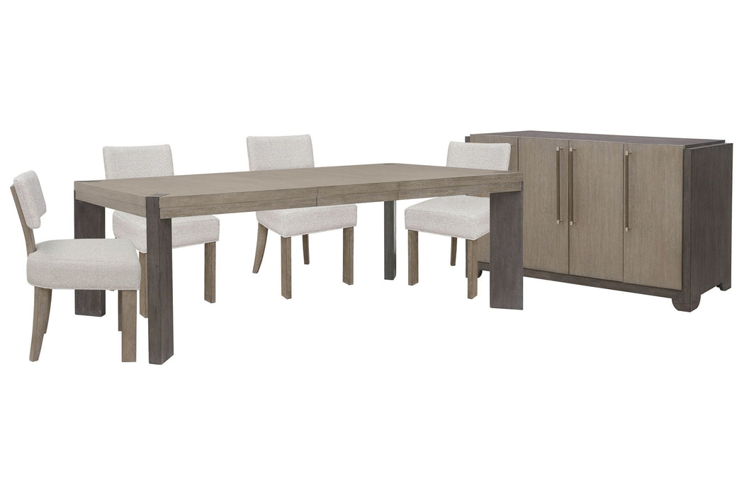 Anderson Park - Leg Dining Table Set With Klismos Chairs