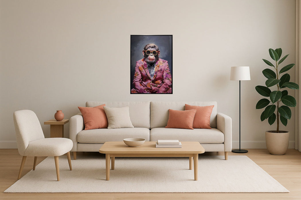 Ornate Rose Glamour - 21" x 29" Framed Wall Art