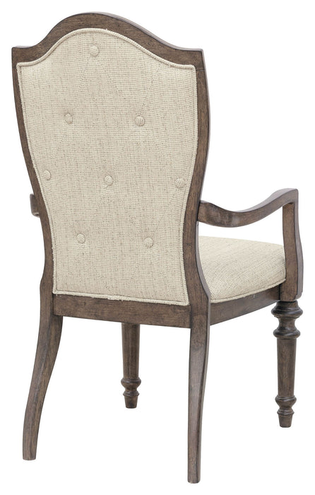 Saddle Creek - Upholstered Arm Chair (Set of 2) - Timber Brown