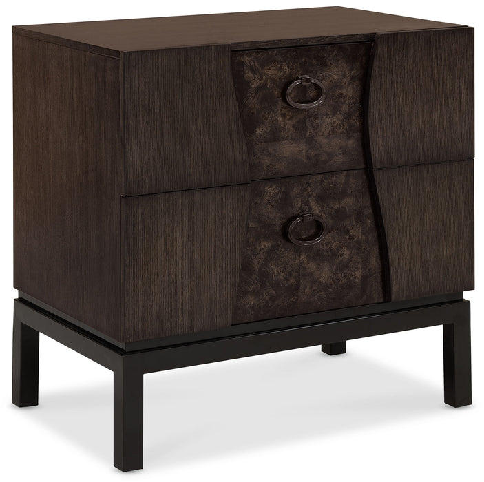 Modern Mosaic - Drawer Nightstand - Brown