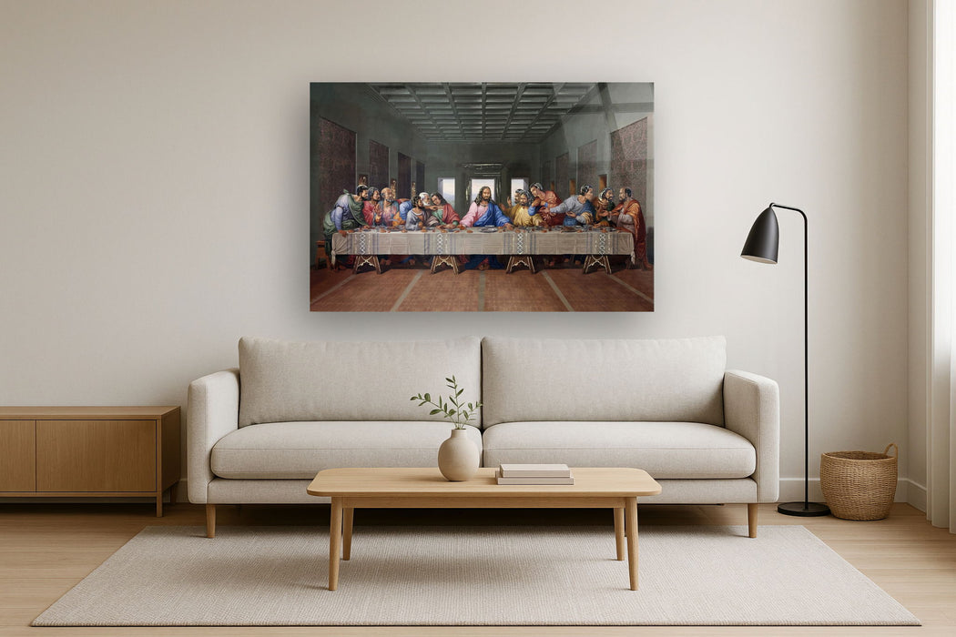 Temp Glass With Foil - Last Supper (Ethnic) - Light Brown