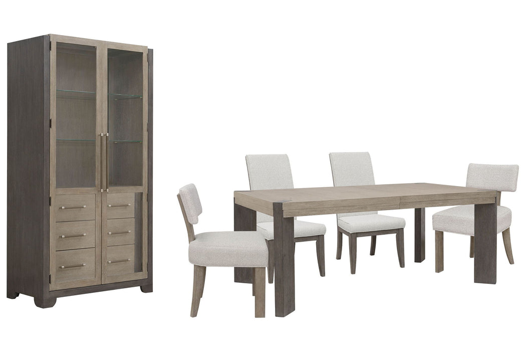 Anderson Park - Leg Dining Table Set With Klismos Chairs