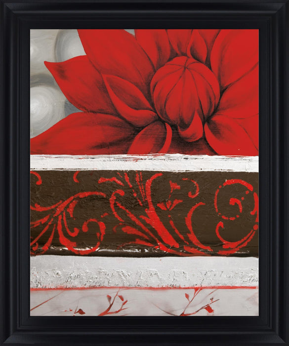 Crimson Blossom - 28" x 34" Framed Wall Art