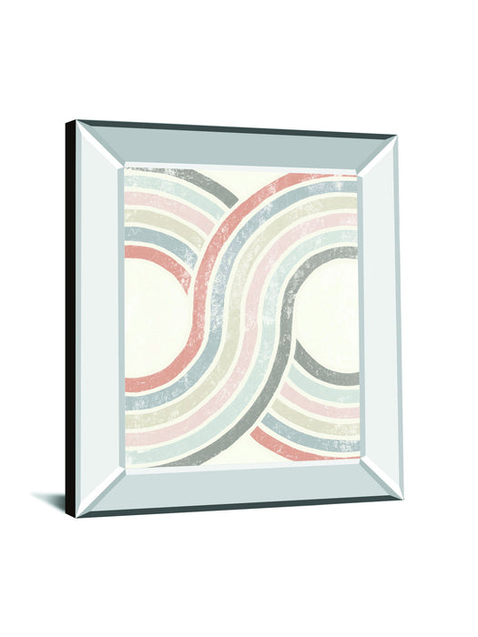 Over The Rainbow II By Moira Hershey - Mirror Framed Print Wall Art - White