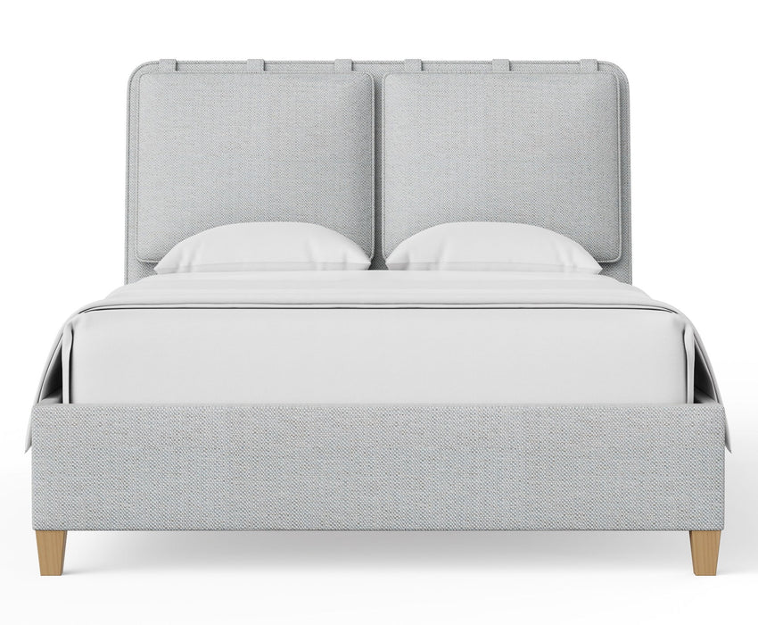 Nordhaven - Upholstered Bed - Nordic Walnut Legs