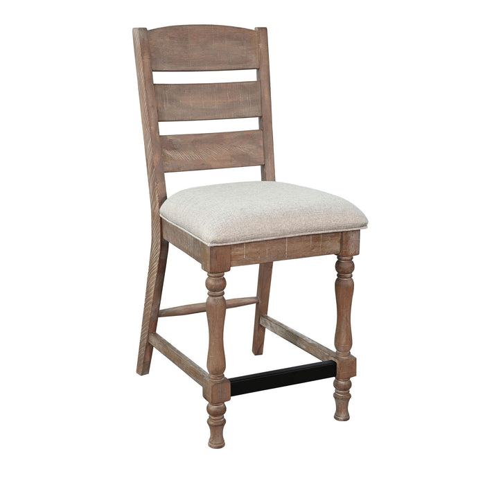 Sierra - Counter Stool, Cushion Seat (Set of 2) - Amber