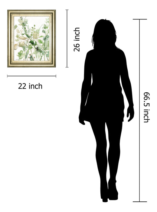 Sage Garden II By Carol Robinson - Framed Print Wall Art - Green