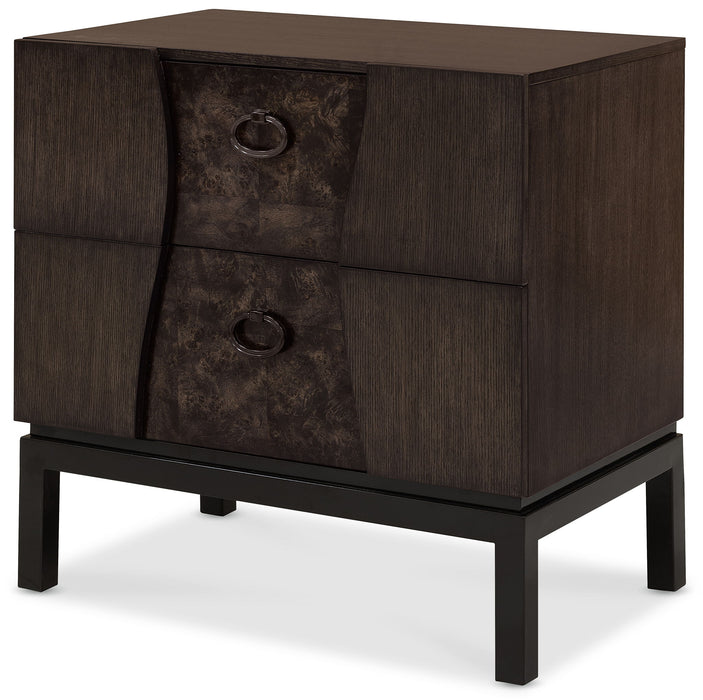 Modern Mosaic - Drawer Nightstand - Brown
