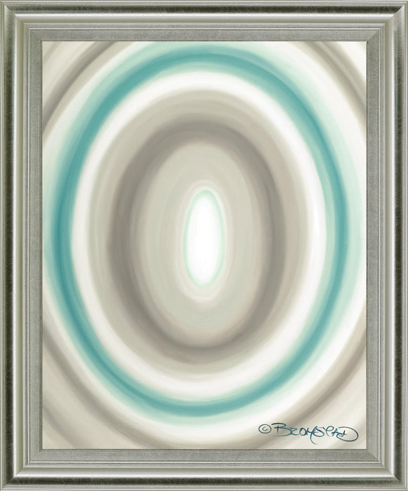 Aqua Ripple - 28" x 34" Framed Wall Art