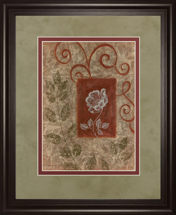 Verdant Scrolls - 34" x 40" Framed Wall Art