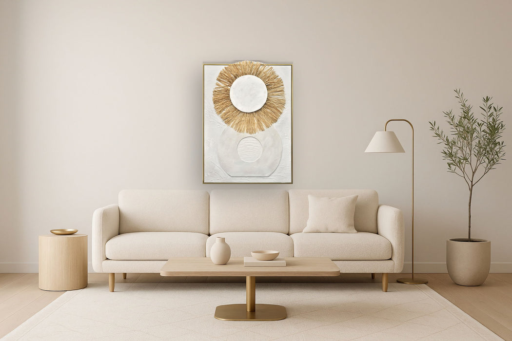 Sun Halo Embrace - 35" x 47" Framed Wall Art