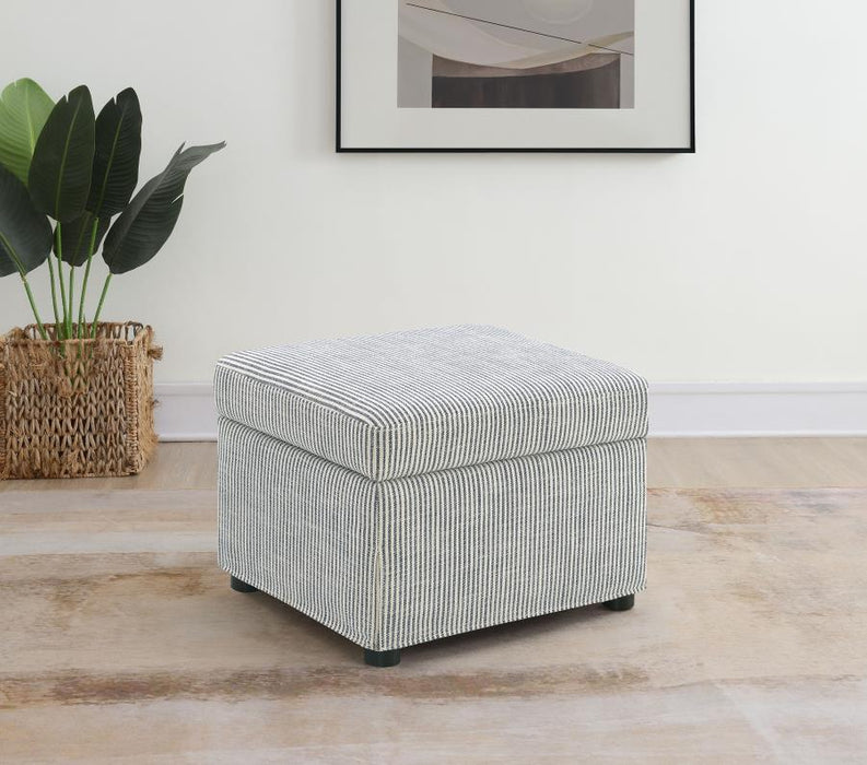 Winter - Upholstered Hydraulic Lift Top Storage Ottoman
