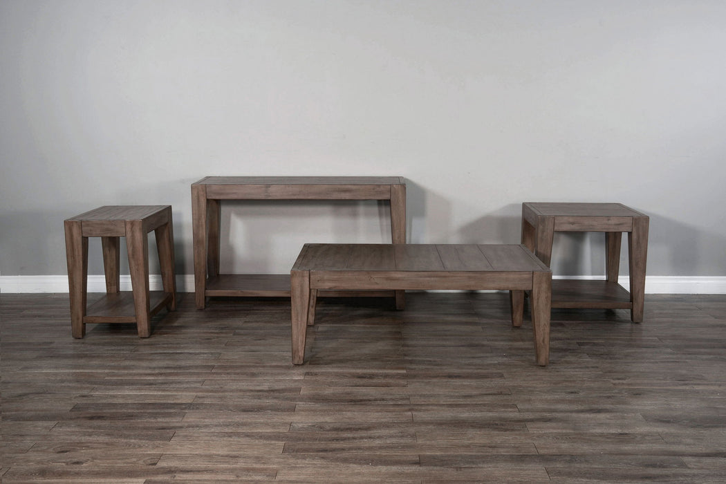 Doe Valley - Mahogany Wood Coffee Table - Taupe Brown