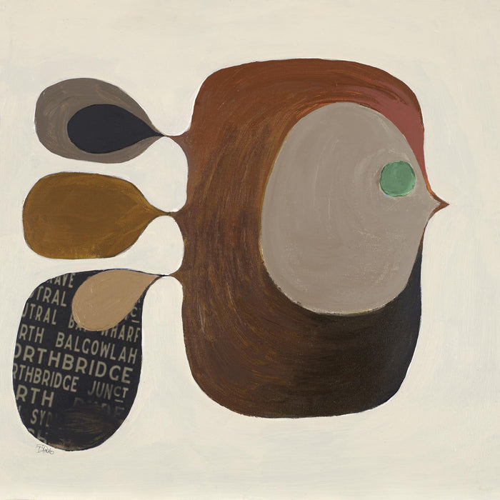 Pescadito I By Patricia Pinto (Framed Small) - Dark Brown