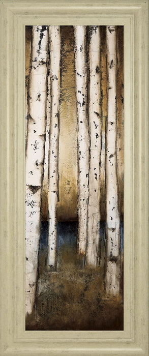 Birch Landing III By St Germain - Framed Print Wall Art - White