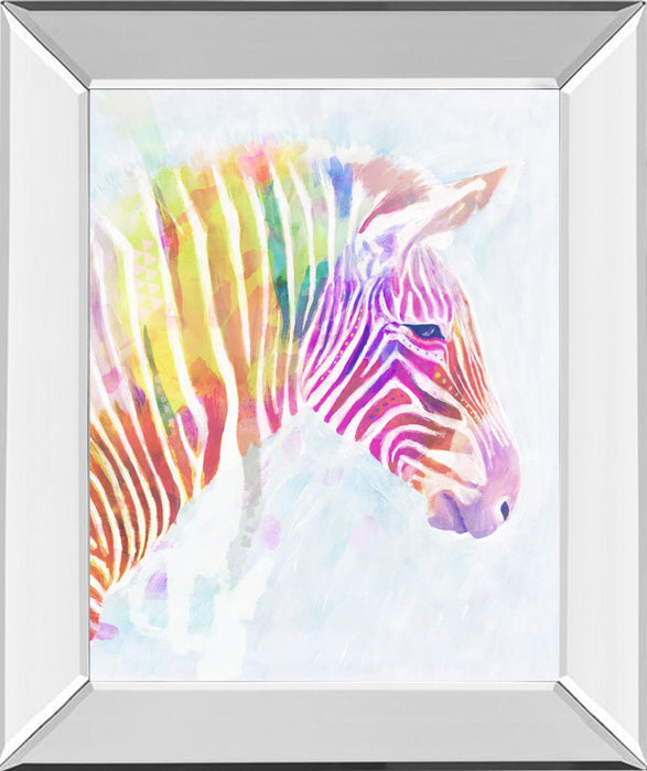 Fluorescent Zebra II By Victoria Borges - Purple