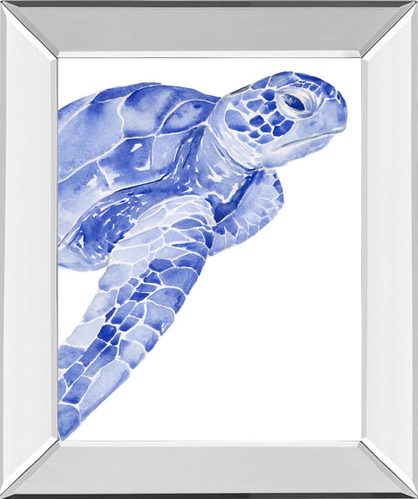 Ultramarine Sea Turtle II By Jennifer Paxton Parker - Blue