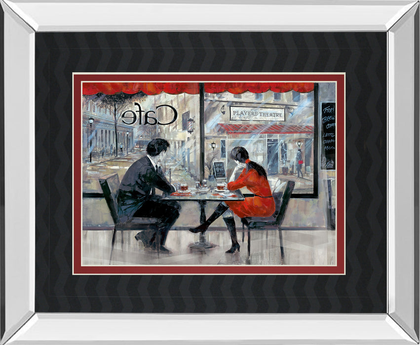 Player's Theatre By Ruanne Manning - Mirror Framed Print Wall Art - Red