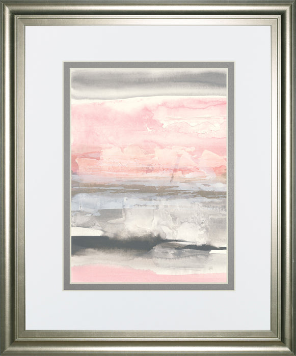 Charcoal And Blush II By Chris Paschke - Pink