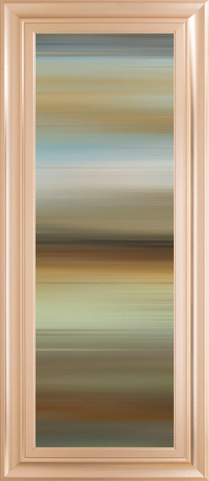 Abstract Horizon II By James Mcmaster - Framed Print Wall Art - Dark Brown