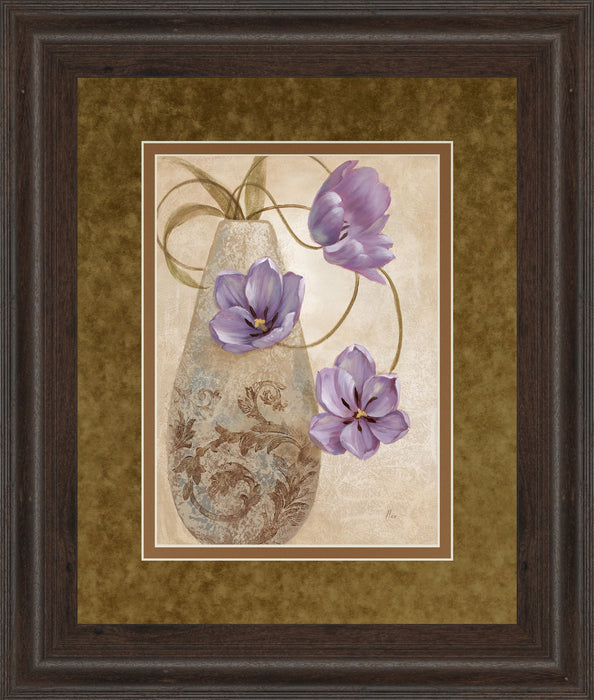 Purple Sophistication I By Nan - Framed Print Wall Art - Purple