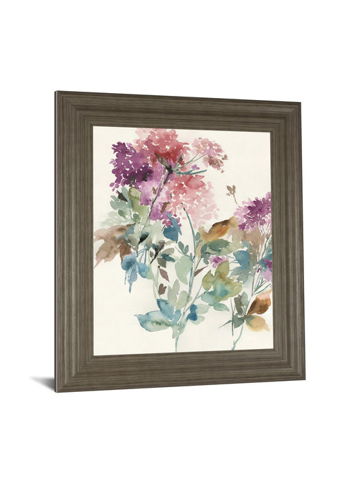Sweet Hydrangea I By Asia Jensen - Framed Print Wall Art - Purple