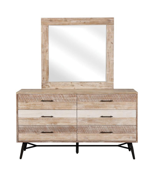Marlow - Rectangular Dresser Mirror - Rough Sawn Multi