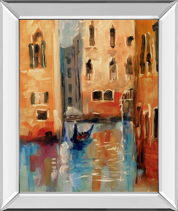 Venice II By Anne Farrall Doyle - Mirror Framed Print Wall Art - Orange