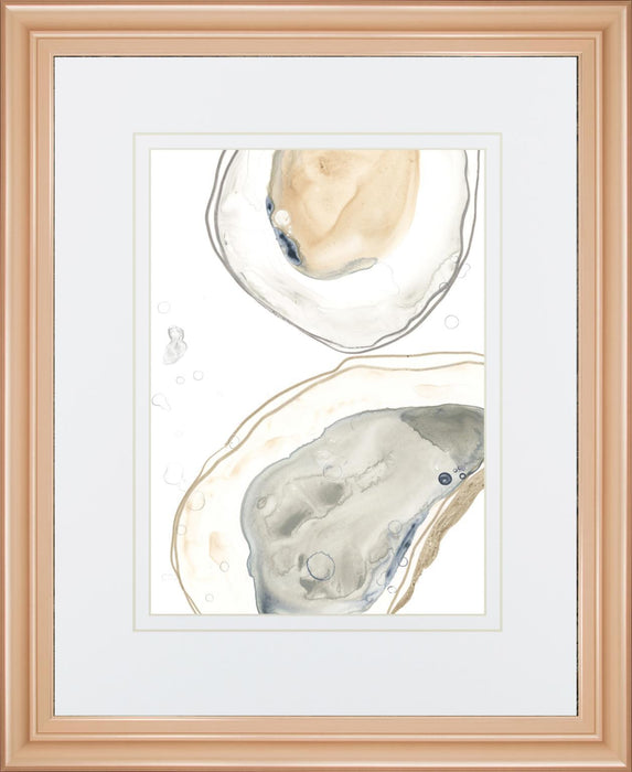 34x40 Ocean Oysters I By June Erica Vess - Light Blue
