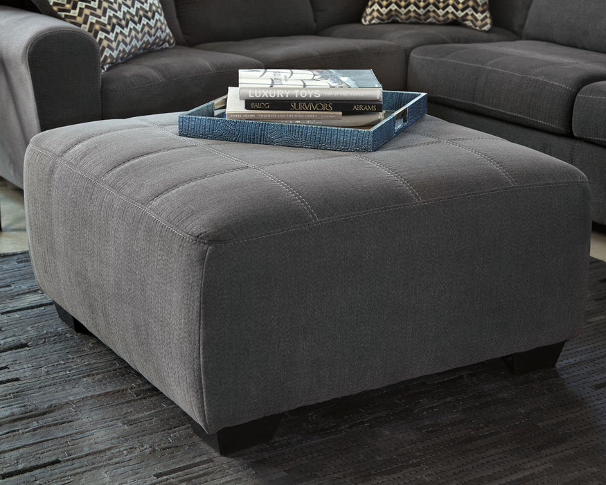 Ambee - Oversized Accent Ottoman - Slate